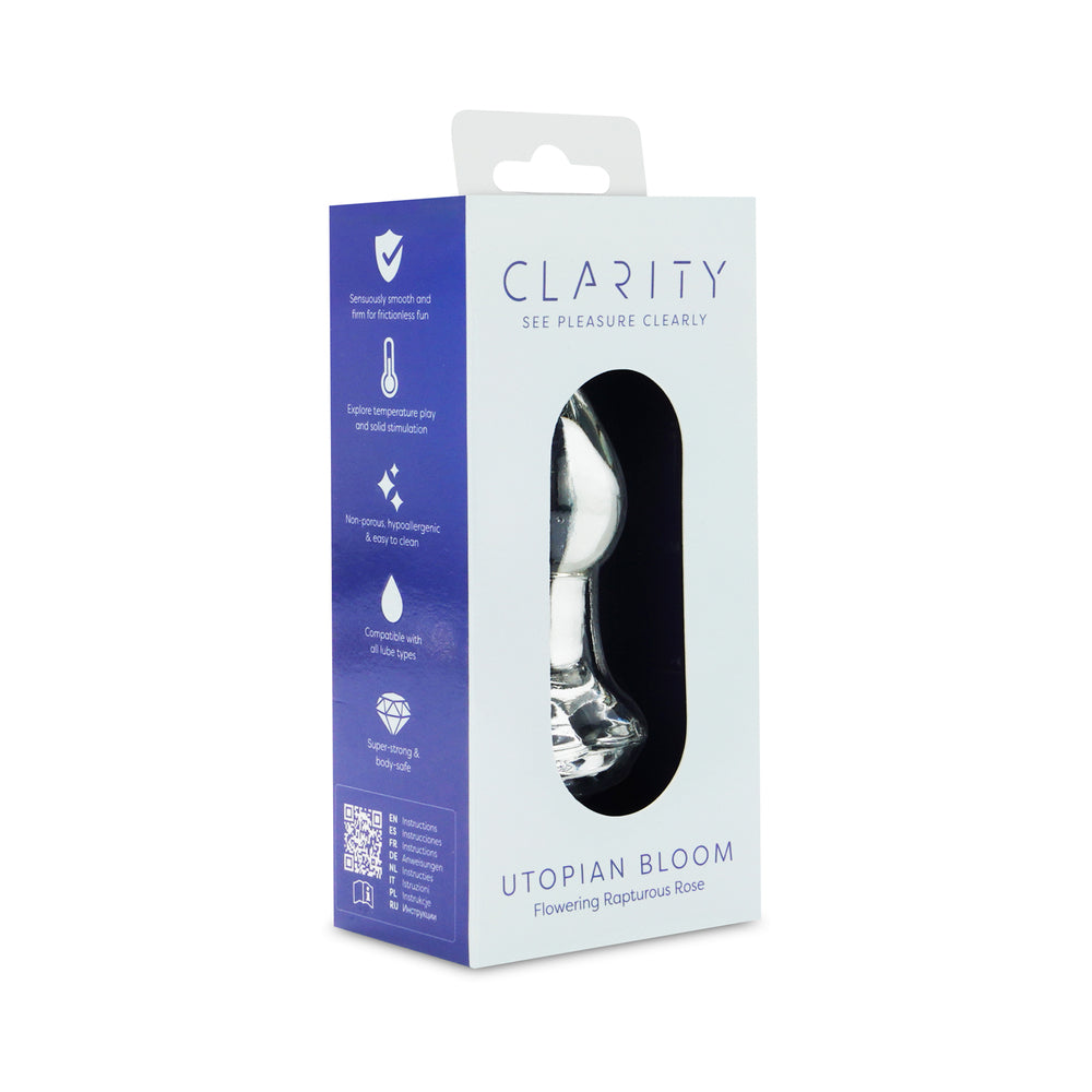 Clarity Utopian Bloom Glass Plug 7 Clarity Utopian Bloom Glass Plug - Image 7