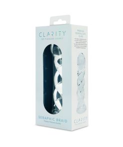Clarity Seraphic Braid Glass Dildo