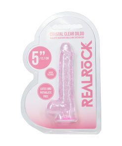 Realrock Realistic 5 In. Dildo With Balls Pink