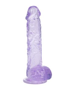 Alternative view of Realrock Realistic 5 In. Dildo With Balls Purple