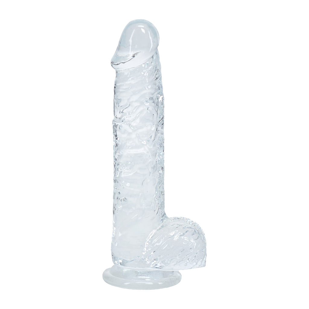 Realrock Realistic 5 In. Dildo With Balls Clear 3 Realrock Realistic 5 In. Dildo With Balls Clear - Image 3