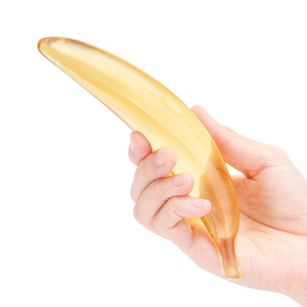 Glas Banana Joy 7 In. Glass Dildo 4 Glas Banana Joy 7 In. Glass Dildo - Image 4