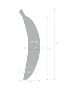 Glas Banana Joy 7 In. Glass Dildo 13 Glas Banana Joy 7 In. Glass Dildo