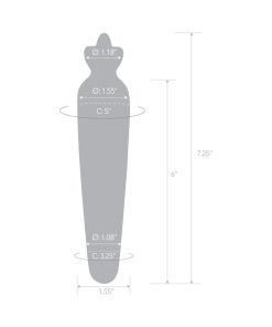 Glas Bunny'S Secret 7.25 In. Glass Dildo