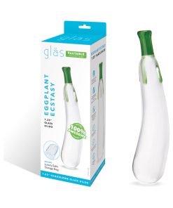 Glas Eggplant Ecstasy 7.25 In. Glass Dildo
