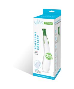 Glas Eggplant Ecstasy 7.25 In. Glass Dildo