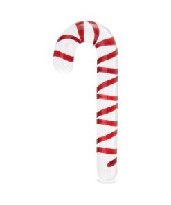 Alternative view of Glas Candy Cane Dream 7.5 In. Glass Dildo
