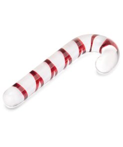 Glas Candy Cane Dream 7.5 In. Glass Dildo