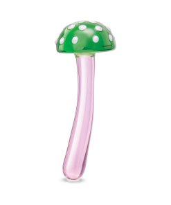 Glas Magic Mushroom Dildo 7.5 In. Glass Dildo