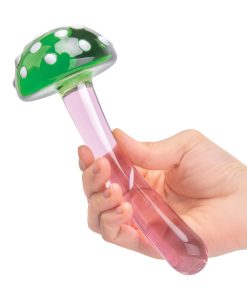 Glas Magic Mushroom Dildo 7.5 In. Glass Dildo