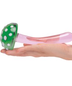 Glas Magic Mushroom Dildo 7.5 In. Glass Dildo