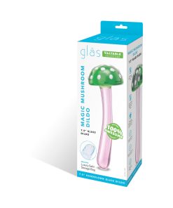 Glas Magic Mushroom Dildo 7.5 In. Glass Dildo