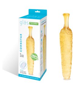Glas Cornstar 8 In. Glass Dildo