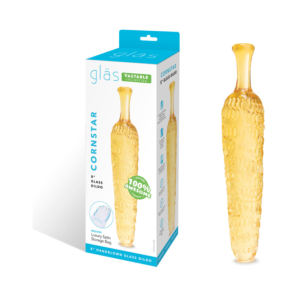Glas Cornstar 8 In. Glass Dildo 1 Glas Cornstar 8 In. Glass Dildo