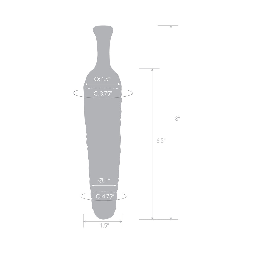 Glas Cornstar 8 In. Glass Dildo 6 Glas Cornstar 8 In. Glass Dildo - Image 6