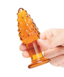 Glas Cornstar 4 In. Glass Butt Plug