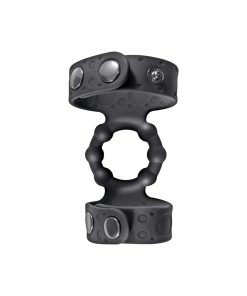 Alternative view of Magic Beaded Cock Ring&Adjustable Ball Straps Black