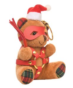 Alternative view of Master Series Holiday Bondage Bear Keychain Brown