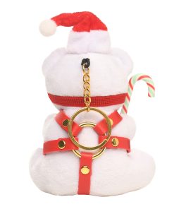 Master Series Holiday Bondage Bear Keychain White