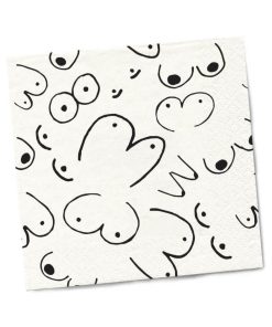 Alternative view of Twisted Wares Boobs Napkins 20-Pack