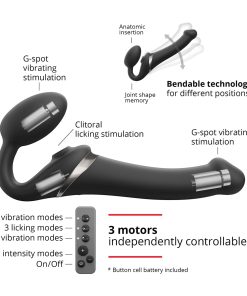 Strap-On-Me Multi Orgasm Bendable Strap-On Large Black 11 Strap-On-Me Multi Orgasm Bendable Strap-On Large Black